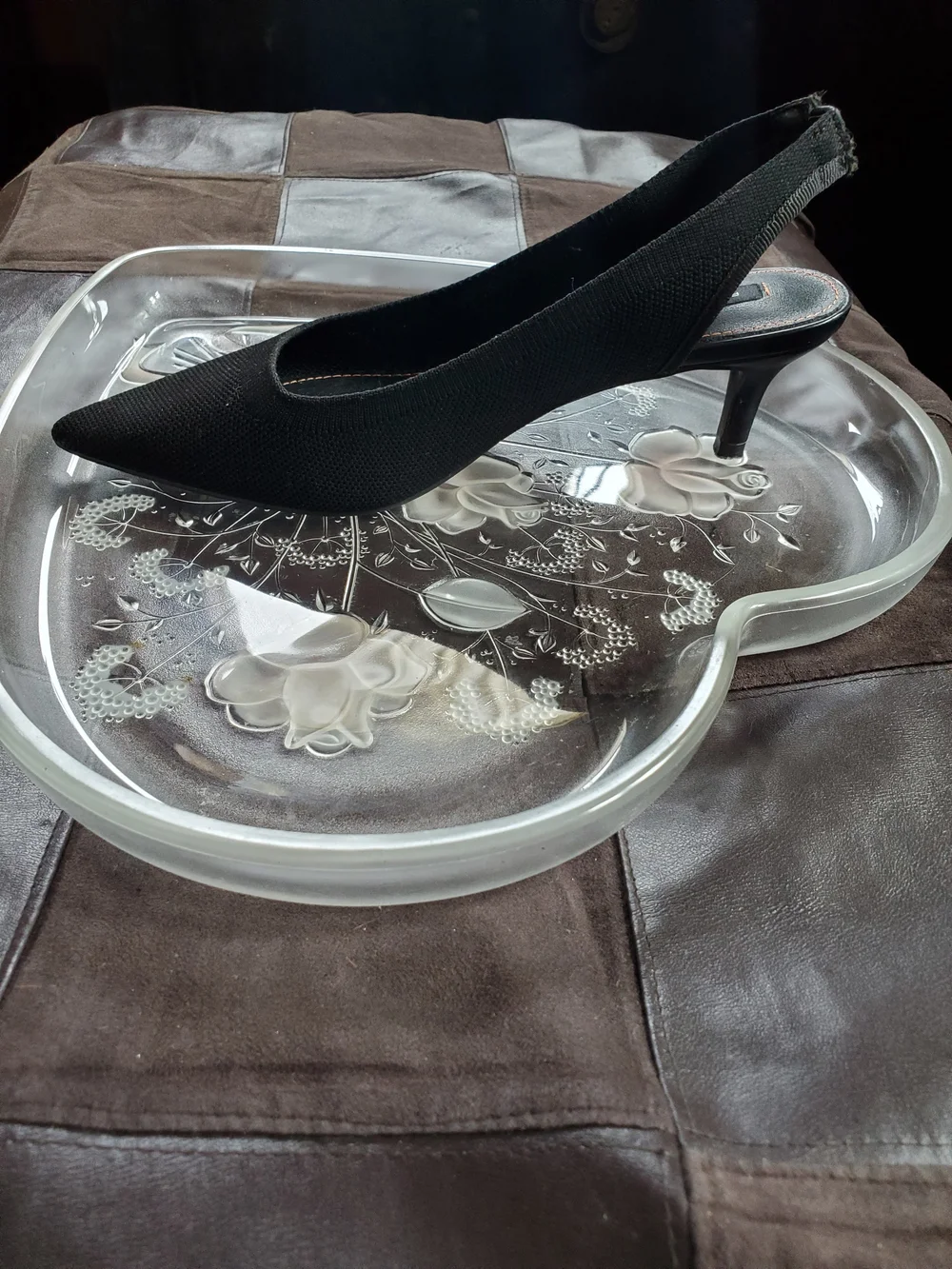 French Connection- Black Slingback Pointed-Toe Heels - Women's Dress Pumps